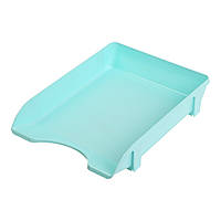 Лоток для паперів пластиковий горизонтальний на 1 відділення Buromax Pastel м'ятний