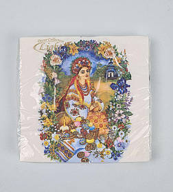 Серветки паперові пасхальні (ЗЗХЗЗ, 15 шт.) "Прекрасна господиня" Luxy (1 пачка)