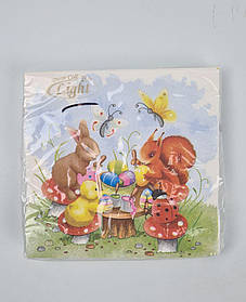 Серветки паперові пасхальні (ЗЗХЗЗ, 15 шт.) "Творча компанія" Luxy (1 пачка)