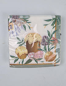 Великодня паперова двошарова серветка (ЗЗЗХЗ, 16 шт.) La Fleur "Весняна"869 (1 пачка)