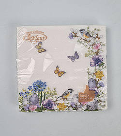 Великодня паперова двошарова серветка (ЗЗЗХЗ, 16 шт.) La Fleur "Весняний світанок" 746 (1 пачка)