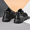 Чоловічі шкіряні кросівки (натуральна шкіра) чорні демісезонні для чоловіків на весну осінь, розміри 40-45, фото 7