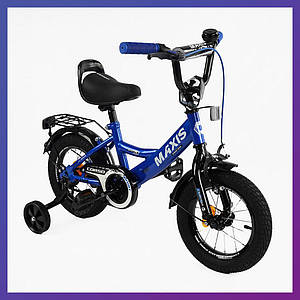 Велосипед детский двухколесный Corso MAXIS CL-12346 12" рост 80-105 см возраст 2 до 5 лет Синий