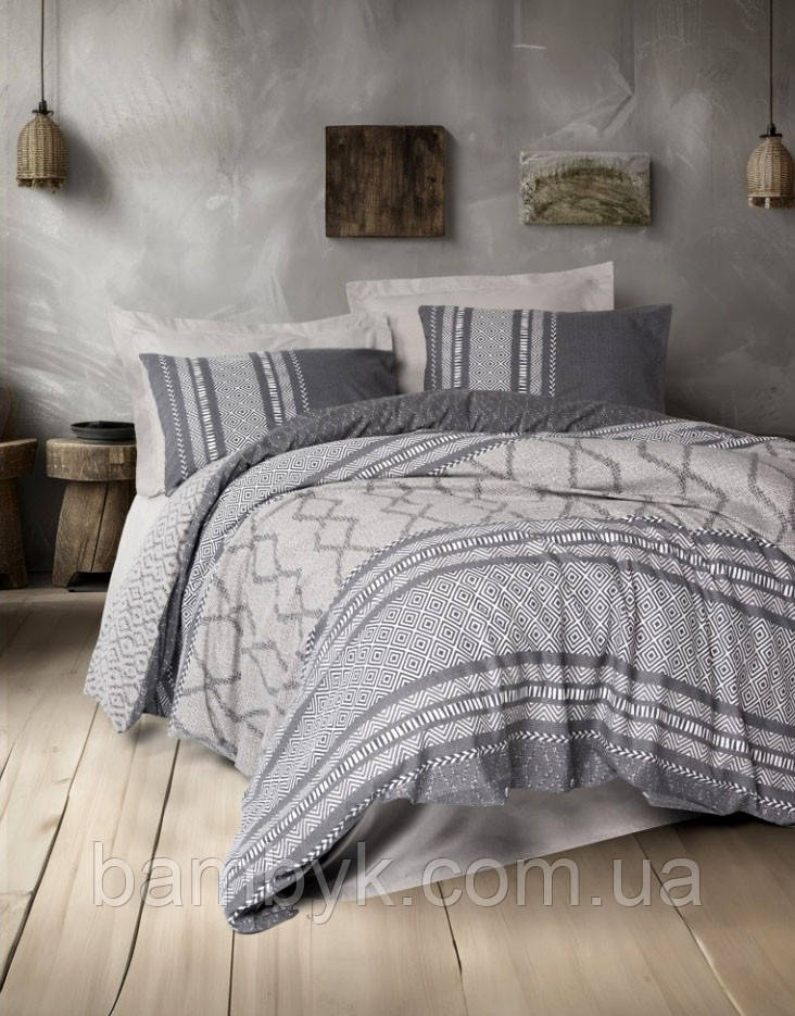 Постільна білизна Cotton Box "Tonnia Vizon" ранфорс Ranforce бавовняна євро розміру Туреччина, фото 1