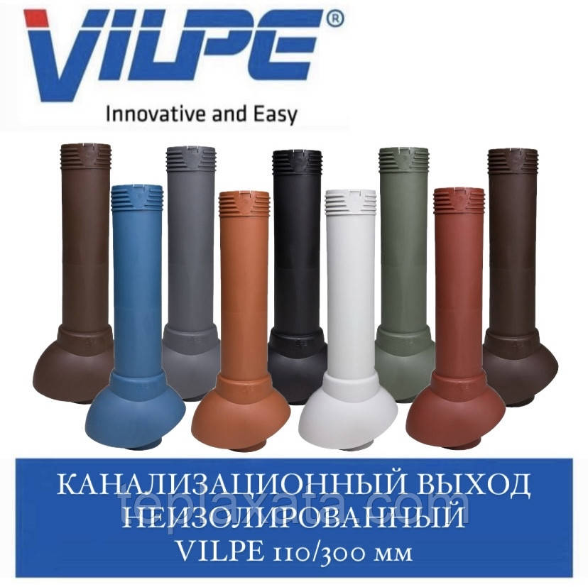VILPE 110/500 Неізольований каналізаційний вентиляційний вихід