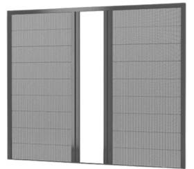 Москітна сітка Плісе Aluprof ELIT профіль у кольорі штульпова (двостукава)