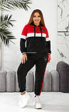 Костюм спортивний трикотажний зі стразами в кольорах 8212, фото 9