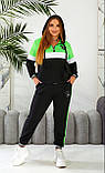 Костюм спортивний трикотажний зі стразами в кольорах 8212, фото 2