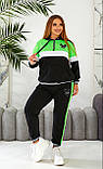 Костюм спортивний трикотажний зі стразами в кольорах 8212, фото 4
