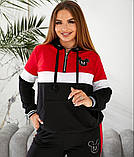 Костюм спортивний трикотажний зі стразами в кольорах 8212, фото 7