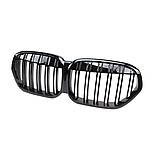 Решітка радіатора BMW X1 F48 F49 рестайлінг M Performance чорні глянцеві двореберні ніздрі БМВ, фото 2
