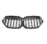 Решітка радіатора BMW X1 F48 F49 рестайлінг M Performance чорні глянцеві двореберні ніздрі БМВ, фото 3