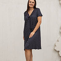 Нічна сорочка віскоза з мереживом Розміри 2XL 3XL 4XL 5XL