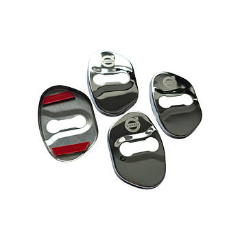 Накладки на дверний замок срібло із логотипом Volvo