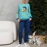 Жіноча бавовняна піжама з штанами Розміри M XL