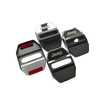 Накладки на дверний замок срібло із логотипом Jeep