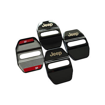 Накладки на дверний замок нікель із логотипом Jeep