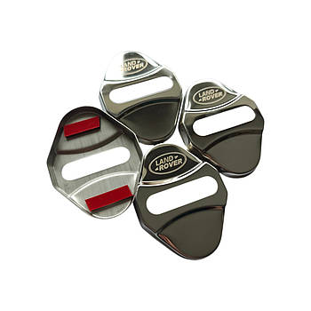 Накладки на дверний замок срібло із логотипом Land Rover