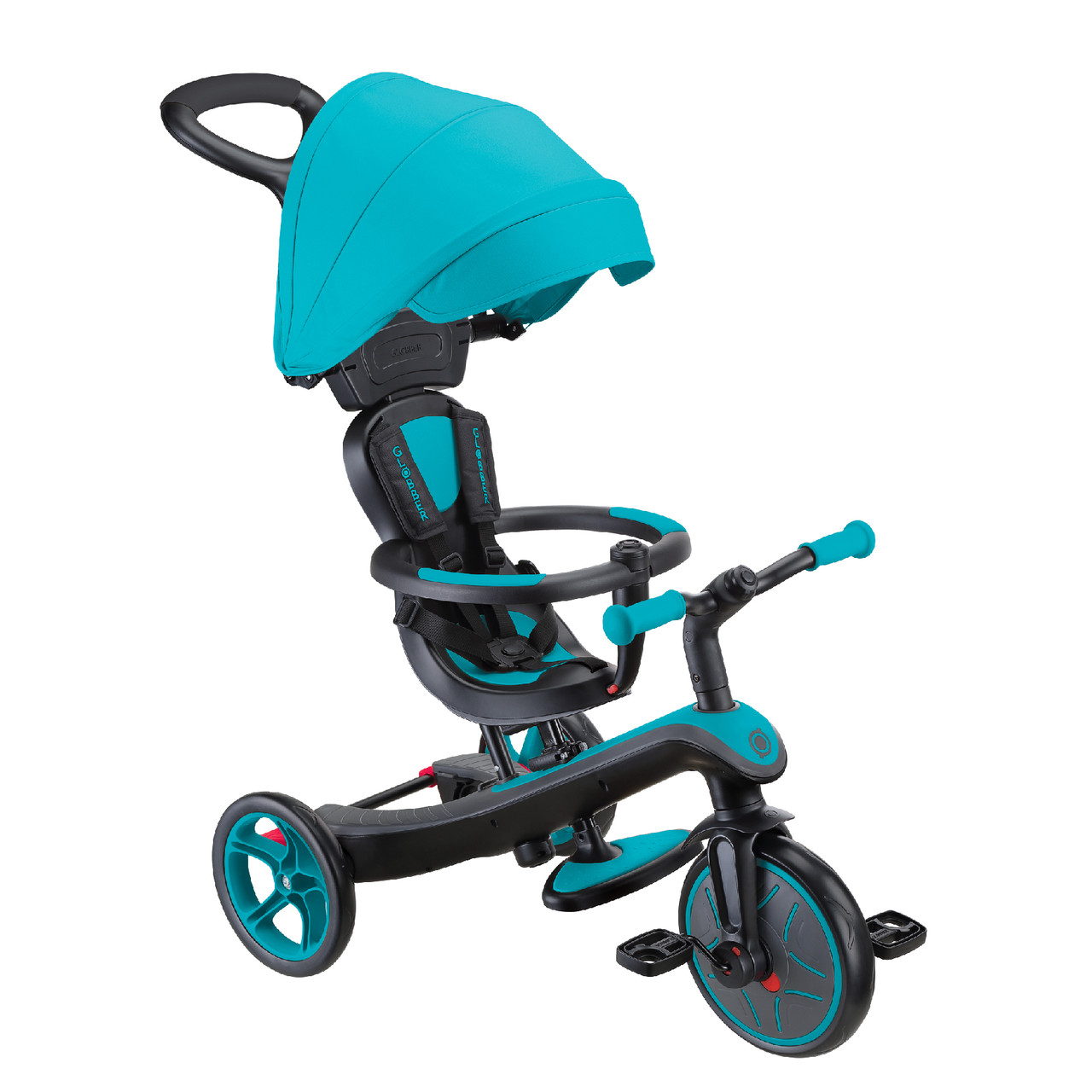 Велосипед дитячий триколісний Globber Explorer Trike 4в1 бірюзовий (634-105)