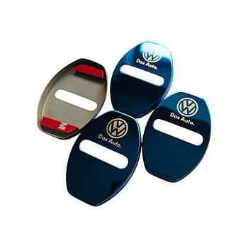 Накладки на дверний замок сині із логотипом Volkswagen