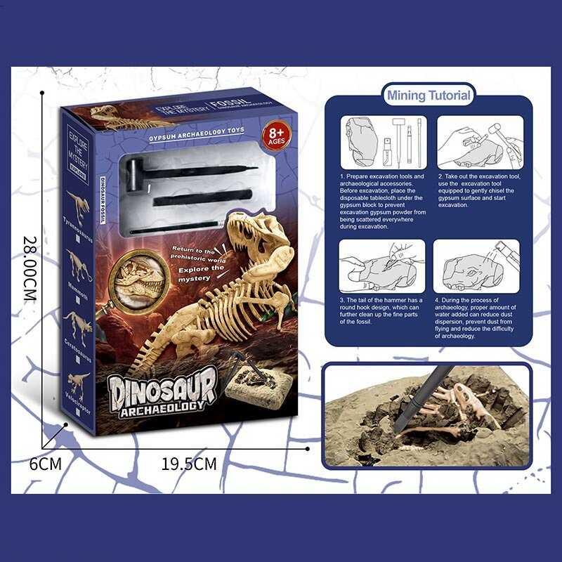 Розкопки KL 44 гіпсовий блок, інструменти