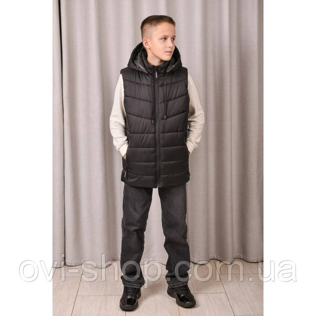чорний жилет для хлопців