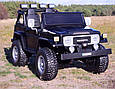 Дитячий двомісний джип Toyota Land Cruiser (чорний колір) з пультом дистанційного керування 2.4G, фото 2