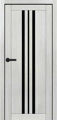 Двері міжкімнатні Порталіно PL-07 санома моренго чорне скло