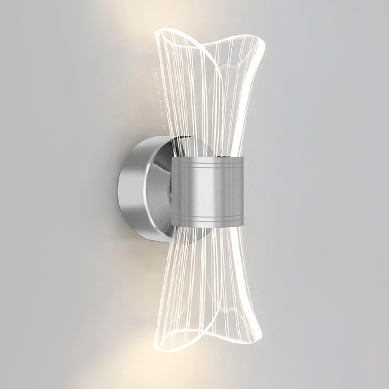 Світильник-бра DIO 12W LED 3000К-6500К 1200Lm хром Esllse керований світлодіодний 12Вт 230х80х95мм chrome, фото 1