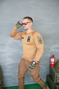 Лонгслів тактичний Fusion, ТМ КОRКА, койот