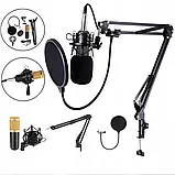 Студійний комплект для запису з мікрофоном і звуковою картою з вітрозахистом, фото 4