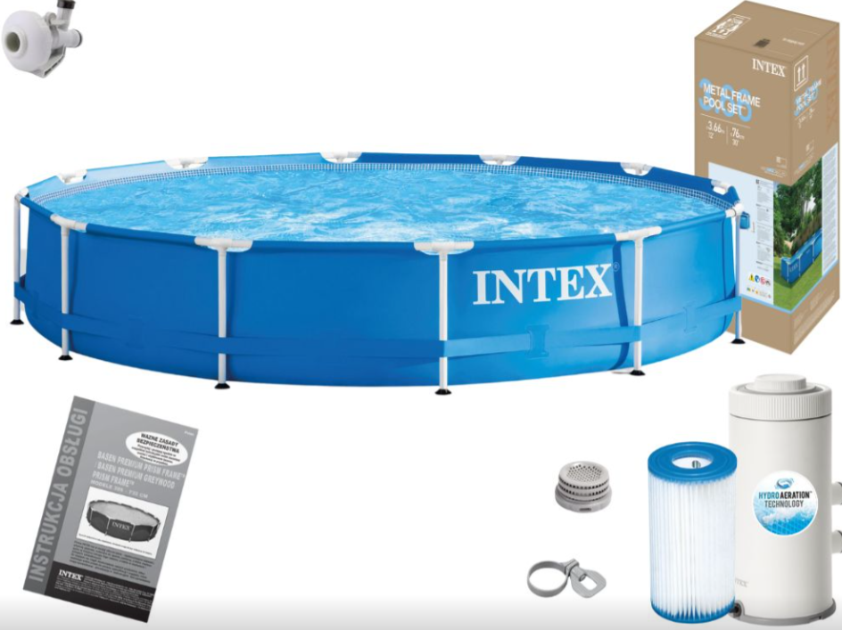Басейн Intex 28212 Ø 366 х 76 см, фільтр-насос