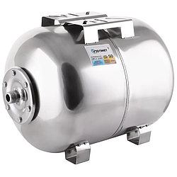 Гідроакумулятор Vomet горизонт. 50 л (корпус-нерж.сталь) (VO0027)