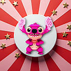 Конструктор Стіч Angel рожевий дитячий 33 см із блоків 3D Magic Blocks, наноблок 3D конструктори, фото 7