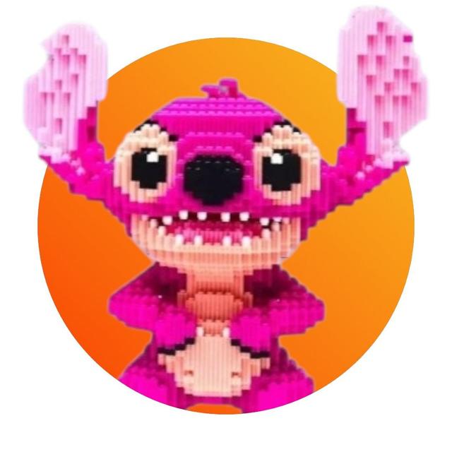 Стич Конструктор розовый ангел лило