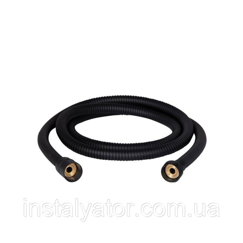 Акційний набір 2+1: Шланг для ручного душу Qtap Hadice QT054BL43074 Black Matt