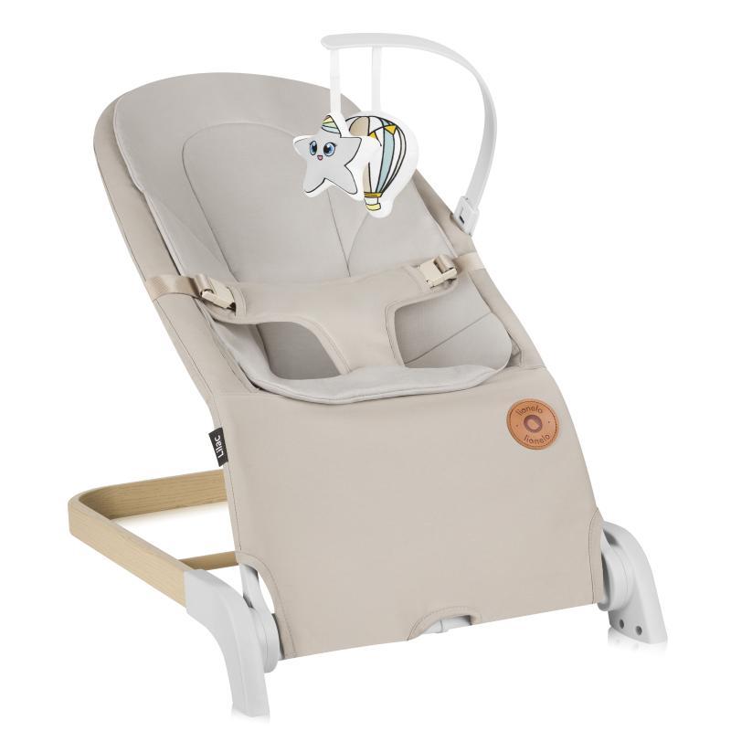 Дитячий шезлонг Lionelo LILAC BEIGE SAND, фото 1