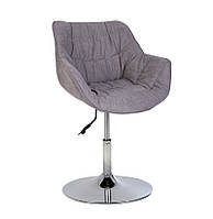 Крісло перукаря Vensan 1S тканина soro-93 сіра (Новий Стиль ТМ)