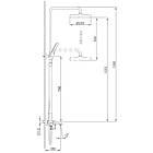 F2488-3 душ. система 3х функц. поворот.вів лат. корпус Ø 35 (сатин золотистий)434ult, фото 5