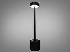 Циліндрична настільна LED лампа із сенсором, колір чорний, 5W 930277BK-LS