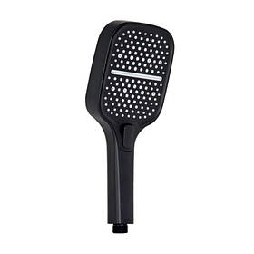 Акційний набір 2+1: Лійка для ручного душу Qtap Rucni QTRUC125BLM45782 Black Matt