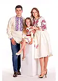 Вишита жіноча сукня з молочного льону, фото 5