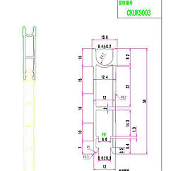 Алюмінієвий профіль пол CKUKS003 – новий універсальний алюмінієвий профіль для будівництва та декору 2.5 м легкий і міцний