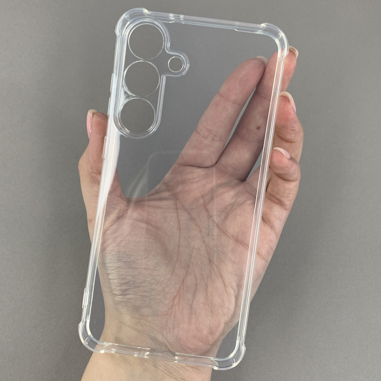 Чохол для Samsung Galaxy S25 Plus силіконовий з бронь кутами чохол на телефон самсунг с25 плюс прозорий ttp