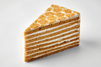 Медовик Класичний (шматок), 130г /шт(в коробці 6 шт) заморожений