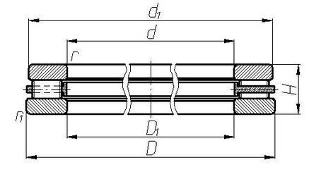 Підшипник 4-9210 (81210М/Р4) INA розміри 50*78*22, фото 2
