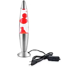 Лава лампа двоколірна 34 см Червона, Настільна лава лампа LAVA LAMP Колір Червона 34 см, фото 4