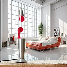 Лава лампа двоколірна 34 см Червона, Настільна лава лампа LAVA LAMP Колір Червона 34 см, фото 2