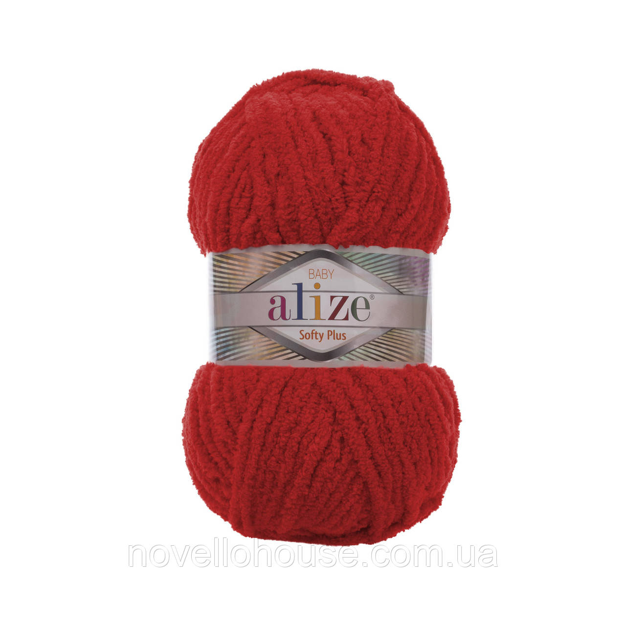 Alize SOFTY PLUS (Софті Плюс) № 56 червоний (Пряжа, нитки для в'язання)