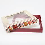 Коробка для кексів 200*200*30 (принт Кекс), фото 3